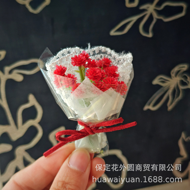 迷你仿真满天星小花束手捧花戴露贝儿娃娃DIY装饰镶钻饰品配件|undefined