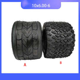 10x6.00-6轮胎6寸越野轮胎用于滑板车 小哈雷  沙滩车 卡丁车配件