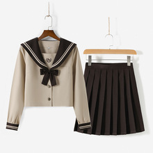 厂家供应 日系奶茶水手服学院风春秋长袖jk制服校服套装
