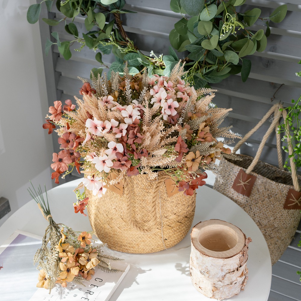 Xiao Ye Dried Flower Bouquet INS Simulation Flower Manufacturer Home Decor Cross-border Wedding Celebration Wholesale Artificial Flower DY1-4389