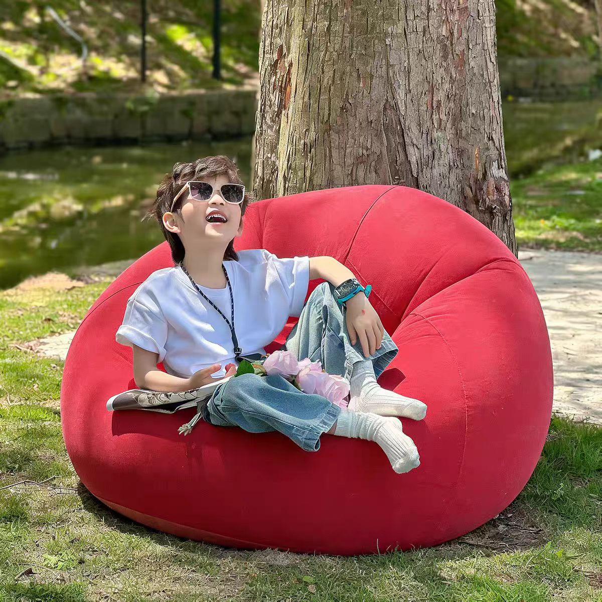 inflatable travel handheld folding spherical sofa