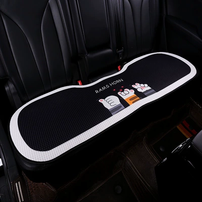 Seat cushion, seat cover All Seasons, Linen Seat Cushion, Half-Wrapped - rear-bench-seat-honeycomb-note-pattern