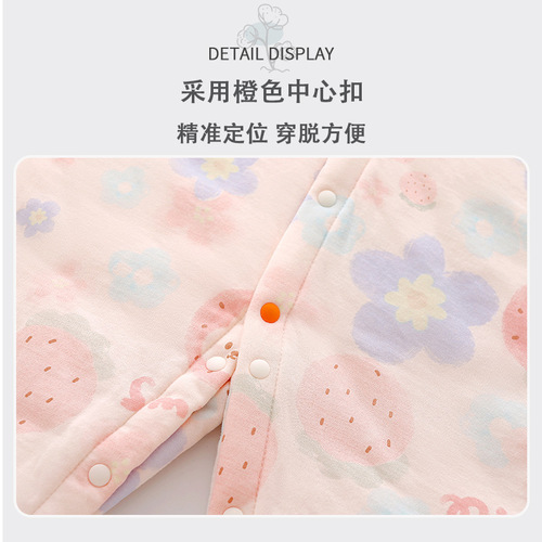 Baby clothes 40g thin quilted onesies autumn and winter baby spring and autumn warm clothes rompers newborn clothes
