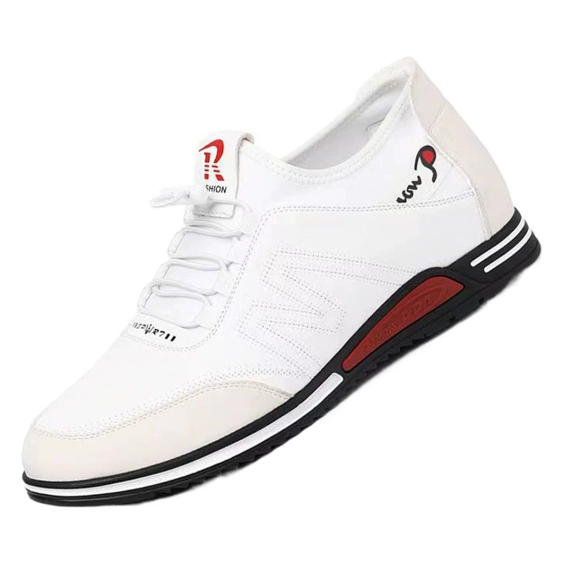 Четырехсезонная мужская повседневная обувь для бега с мягкой подошвой и мягкой стороной, Спортивная корейская модная Повседневная дышащая кожаная обувь, мужская обувь