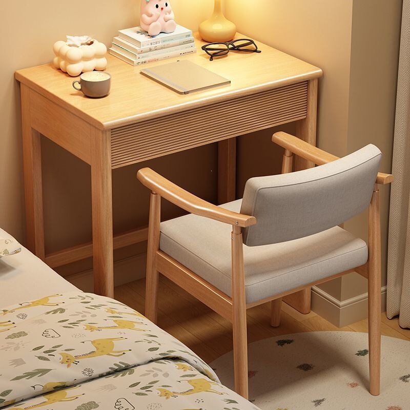 Solid wood desk, simple computer desk, children's study desk, small desk and chair for the bedroom, trendy style, other options Solid wood desk, simple computer desk, children's study desk, small desk and chair for the bedroom, trendy style, other options