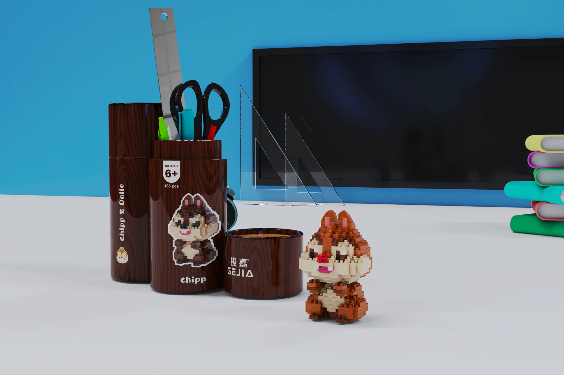 Игрушечный конструктор Micro-grained, творческая сборка, серии 6009–6039, мультяшная серия