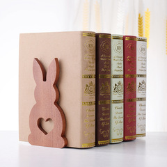 Wooden book clip book stopper desktop bookshelf solid wood book stand storage book stand wholesale 