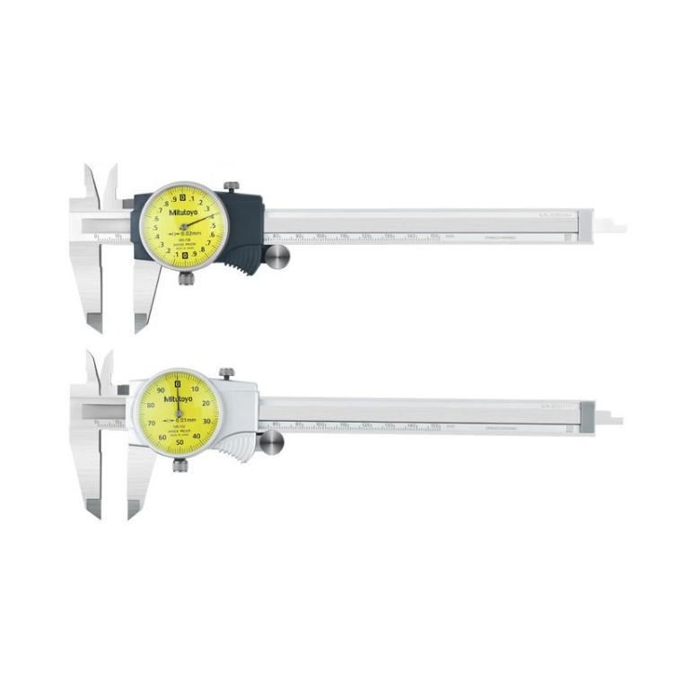 原装日本三丰带表卡尺 0-150-200mm 505-730 732带滚轮游标卡尺