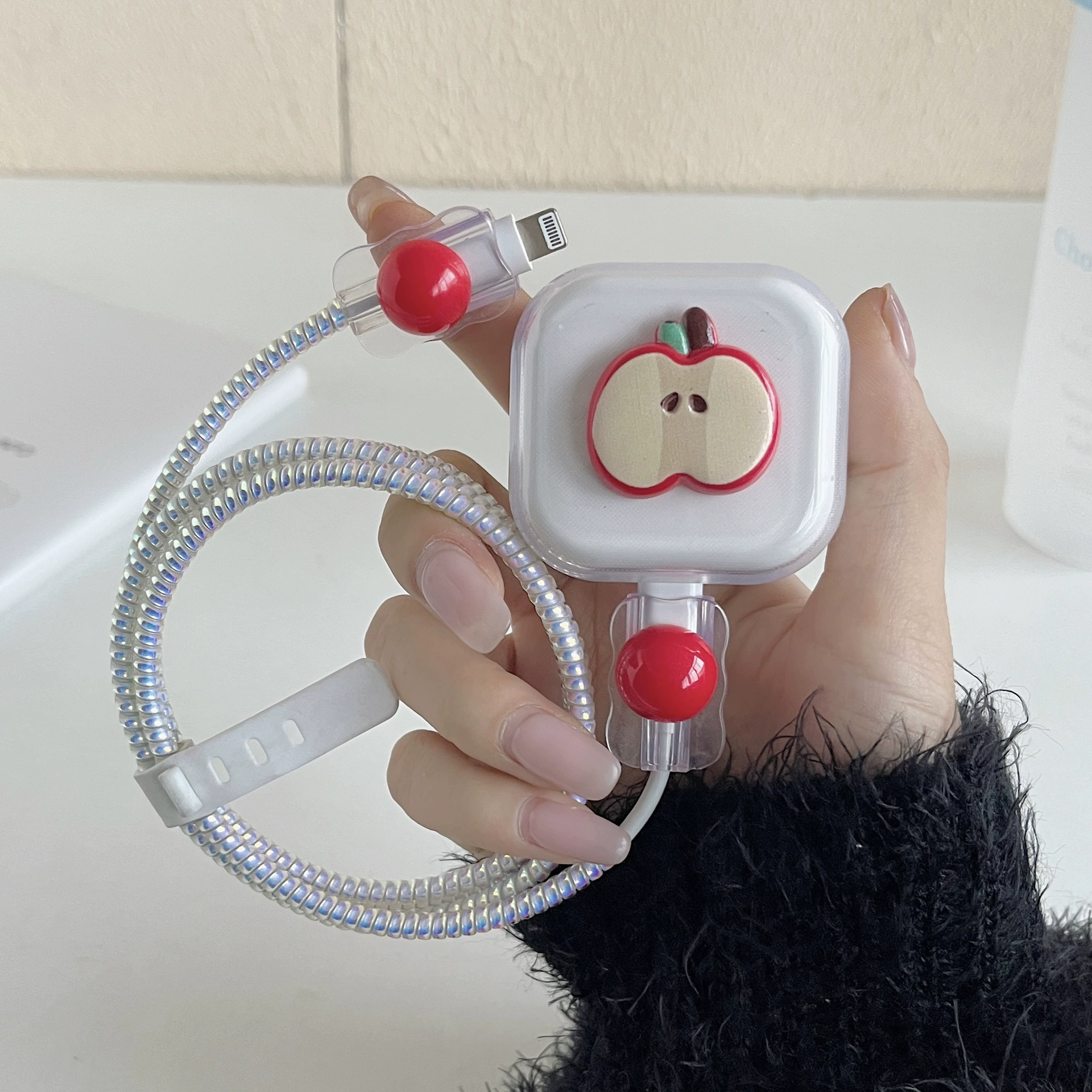 Apple, милый зарядник, защитный чехол, 20W