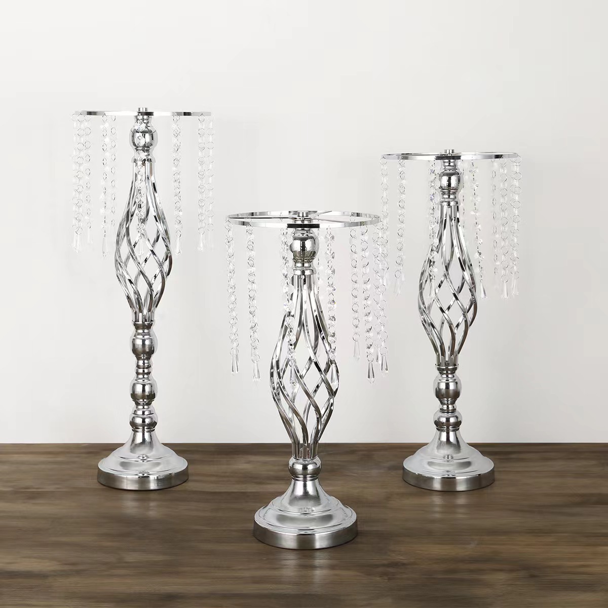 Estilo europeo decoración decorativa accesorios de la boda de cristal soporte de la flor de la boda plomo carretera flor metal hierro galvanoplastia arreglo floral soporte de flores