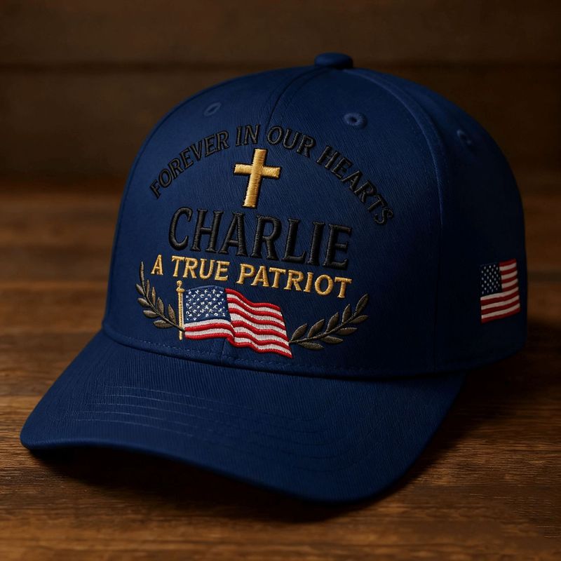 2025跨境Charlie Memorial Cap For the True Patriots厂家批发|undefined