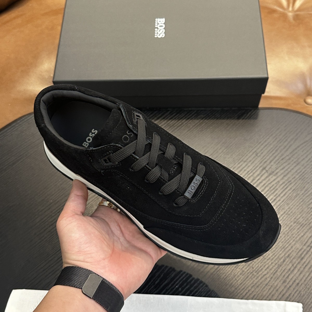 Europa 2025 zapatos de moda de hombre zapatos de piel de vaca zapatos casuales cómodos transpirables etiquetados BS personalizados