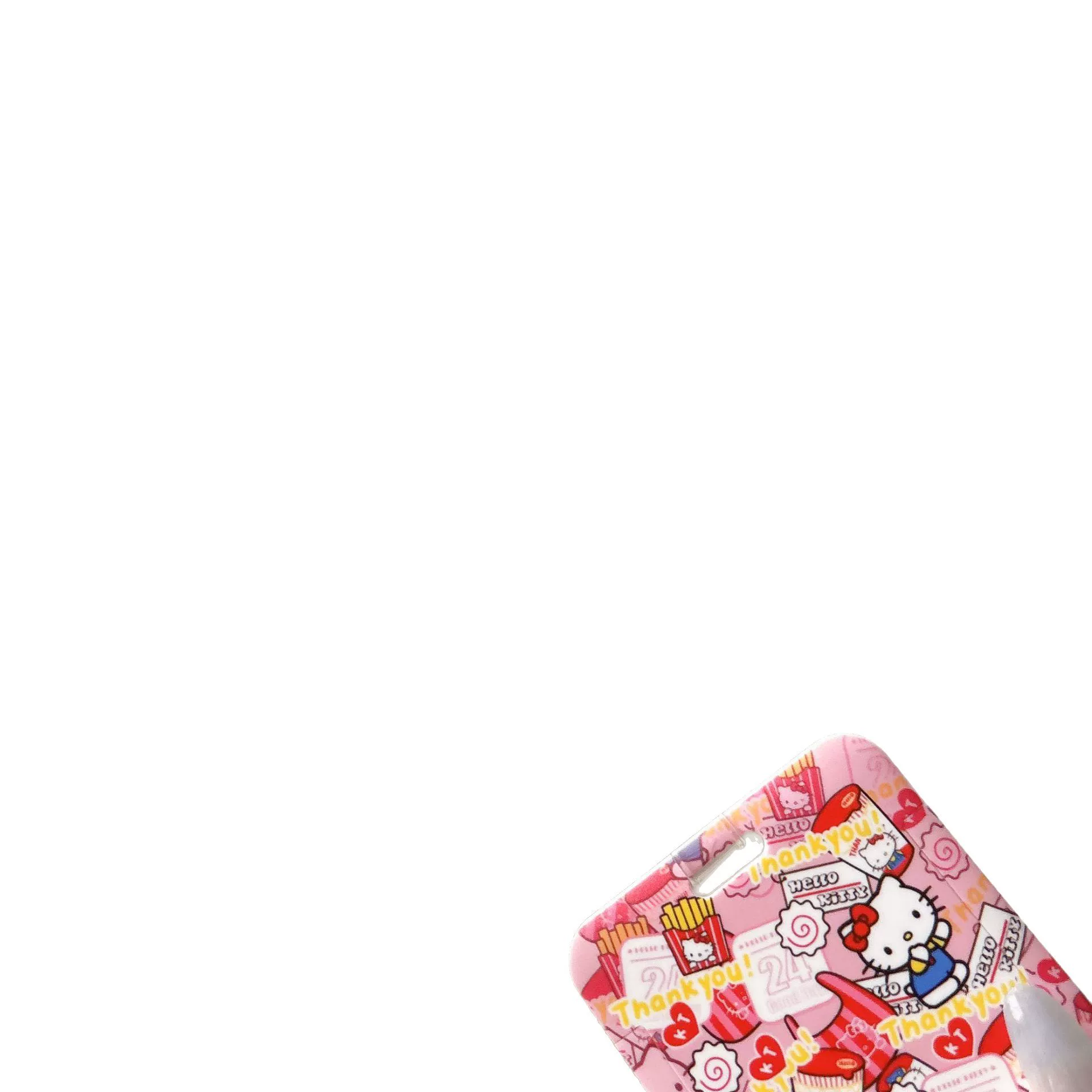 Длинная веревка Sanrio, которую легко натянуть, пряжка на шею, оптовая продажа, чехол для студенческого билета, регулируемая, растягивающаяся, фирменная, подвязка для бейджа, натяжная веревка