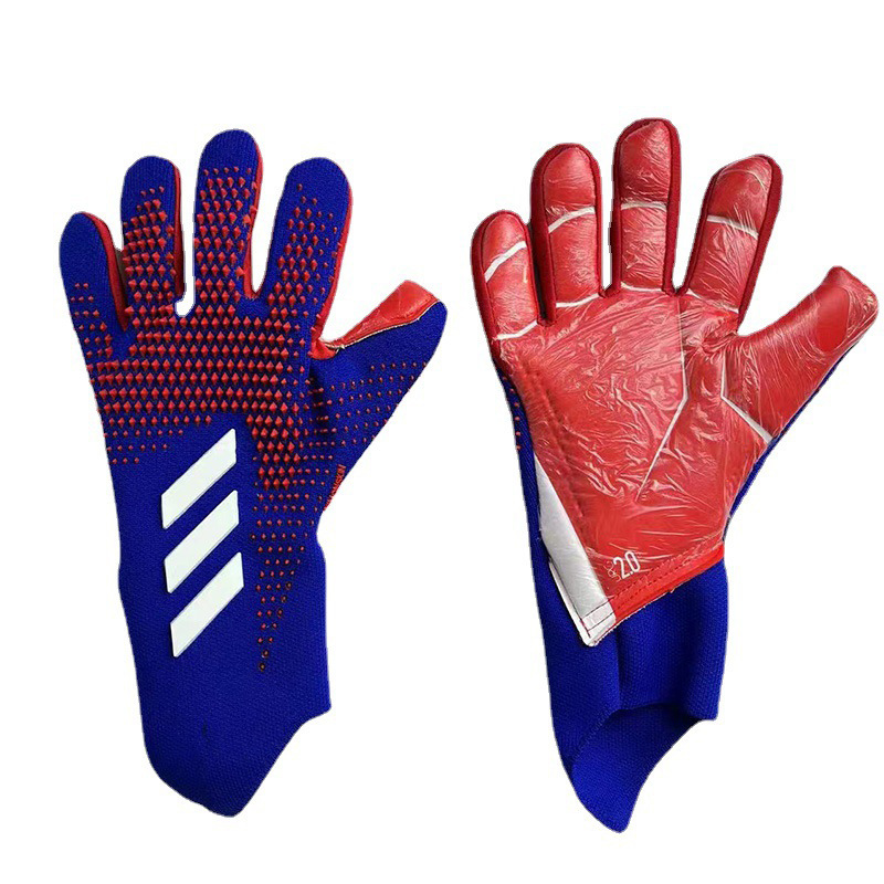 Guantes de fútbol dedo protector transpirable resistente al desgaste engrosada adultos niños deportes guantes portero fútbol portero guantes de portero