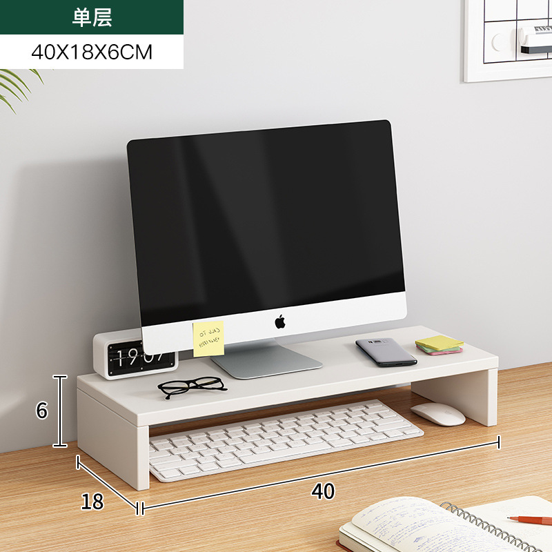 Soporte de ordenador Monitor estante dormitorio Oficina portátil escritorio soporte estante escritorio almacenamiento estante image 7