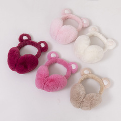 Foldable children's earmuffs winter warm earmuffs full velvet children's winter earmuffs windproof and cold protection student ear warmer