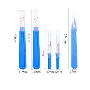 彩色塑料柄锋利拆线刀 手工缝纫十字绣工具扣眼刀拆线器套装|undefined