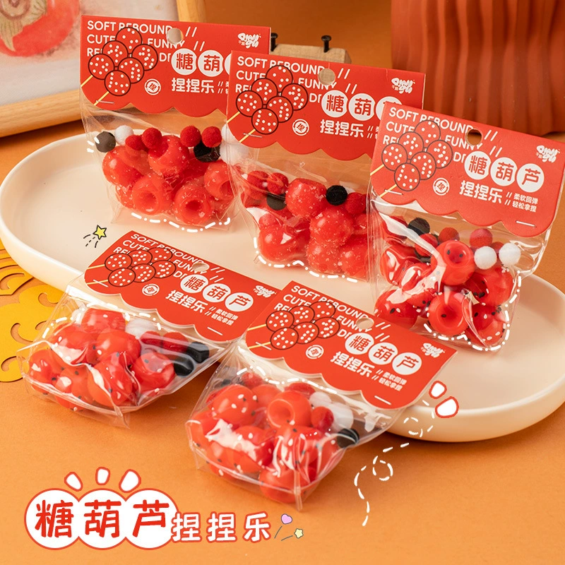 Модный фруктовый шпажек в сахарной глазури, игрушка-антистресс для детей, аналогичная тем, что представлены на Douyin и Xiaohongshu, оптом от производителя.