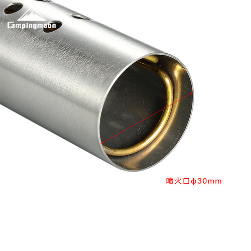 Koman stainless steel fierce fire cartridge gas tank burning pig hair spray gun with preheating tube barbecue fire ignition carbon flamethrower
