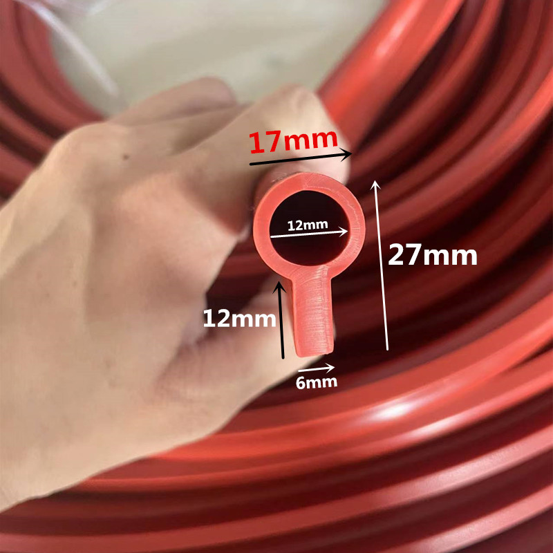 硅胶P型密封条烤箱阀门烤箱蒸柜恒温柜9字b型6字P型防撞防水胶条