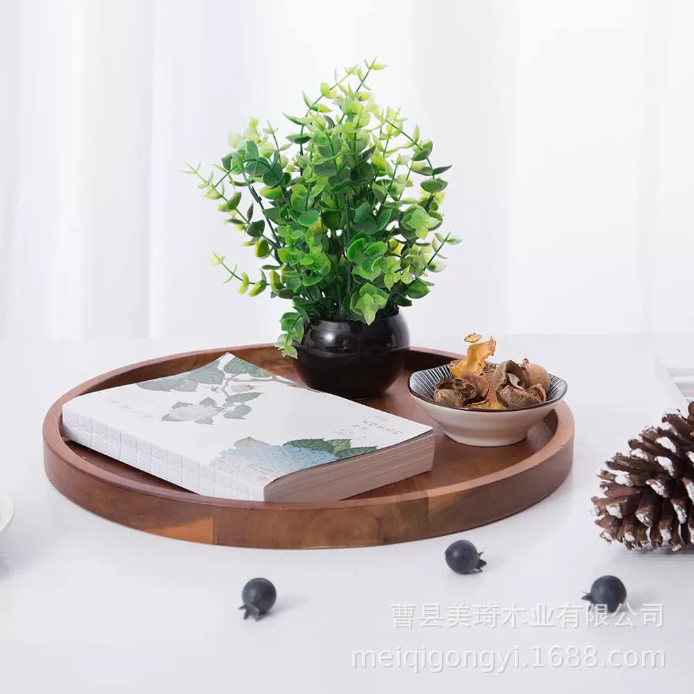 Современный простой деревянный поднос из цельного дерева для дома, спальни, гостиной, хранения фруктов, сухофруктов, многофункциональный дисплей, деревянный поднос