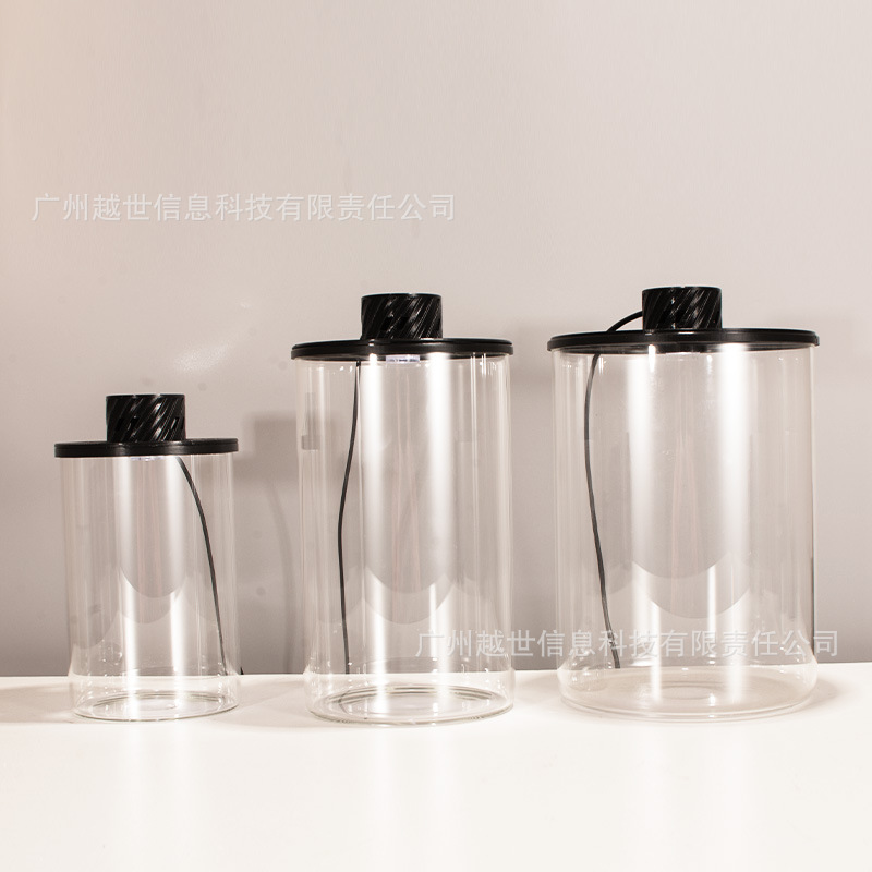 Multi-size high borosilicate glass ecological bottle landscape bottle micro landscape mini fish tank with USB plant lamp DIY material