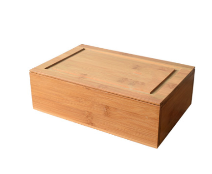 Ящик для хранения бамбуковой крышки 25,8*17*8 см.