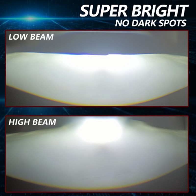 Lentes de doble luz LED para automóviles lente láser ojo de pez LED montaje no destructivo P10