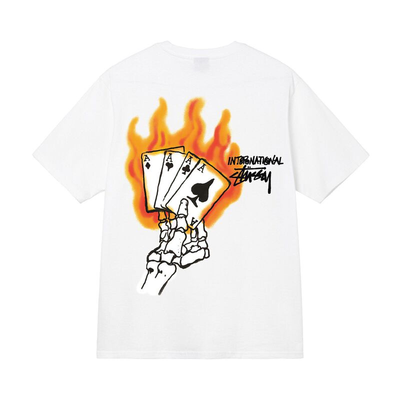 stusy スタッシー 2025年新作 8 男女兼用 半袖Tシャツ 夏 ブラック ホワイト メンズTシャツ ゆったり 230g|undefined