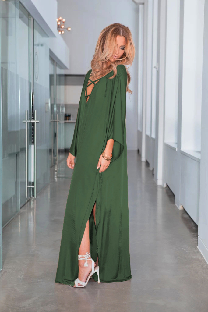 Satin Maxi Dress