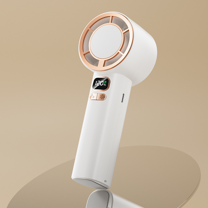 2025 新 120 ギア高速ハンドヘルドファン USB 充電タービン半導体屋外氷冷却小型ファン|undefined