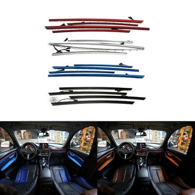 Şüşə kənarı xromları/moldingləri: 318 320 F30F35 car door - two-color-atmosphere-lamp-set-decorative-strip-color-note