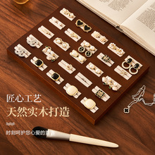 批发跨境实木首饰托盘饰品陈列展示盘戒指盒看货盘收纳珠宝首饰盒