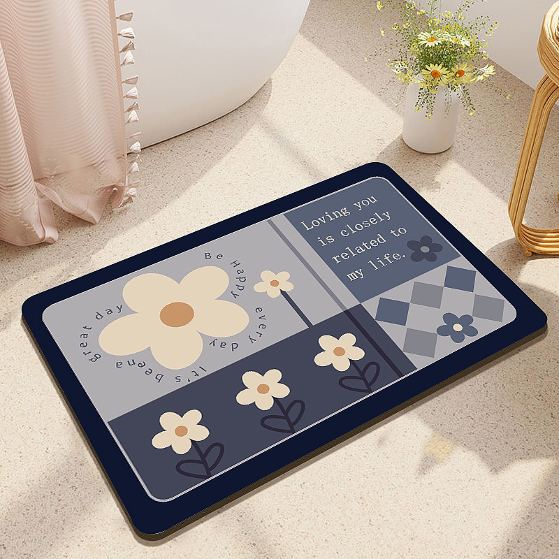 꽃이 만발한 작은 꽃-블루