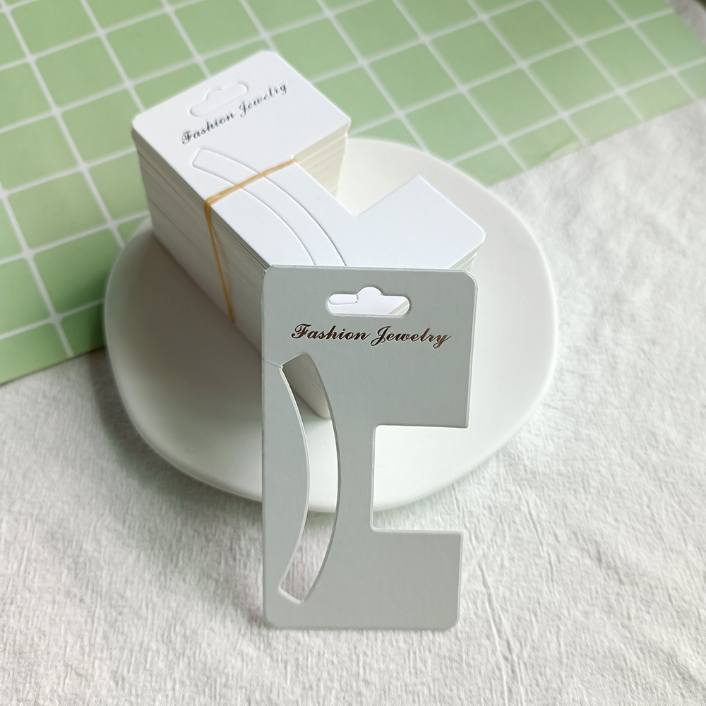 Tarjetas de embalaje de tamaño múltiple gran clip de tiburón joyería tarjeta blanca coreana impresa clip de cabello fábrica de papel al por mayor image 8