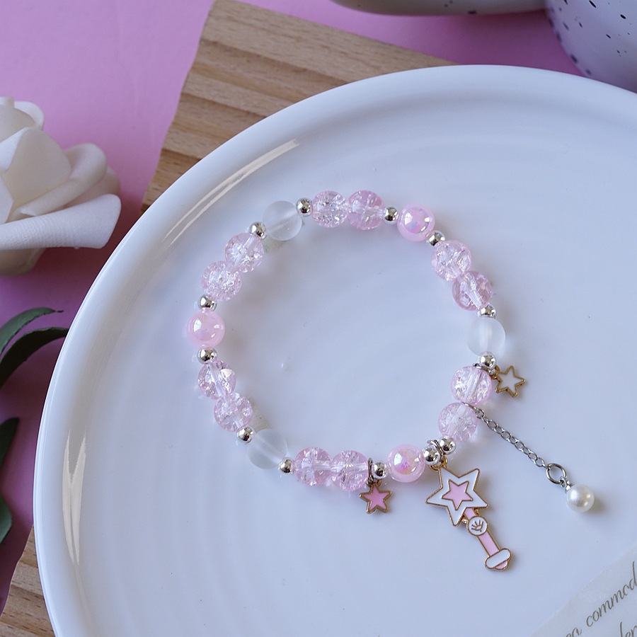 Cartoon Style Bear Unicorn Crown Beaded Alloy Plating Kid's Bracelets display picture 4