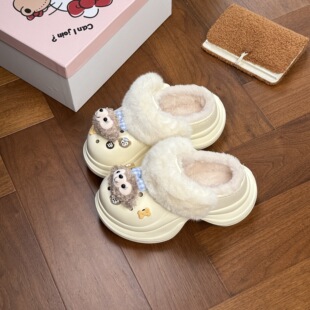 5.5cm�ӽq����ЬŮ�����⴩��׷���ë�q��Ь�����Ӽұ�ůë��Ь