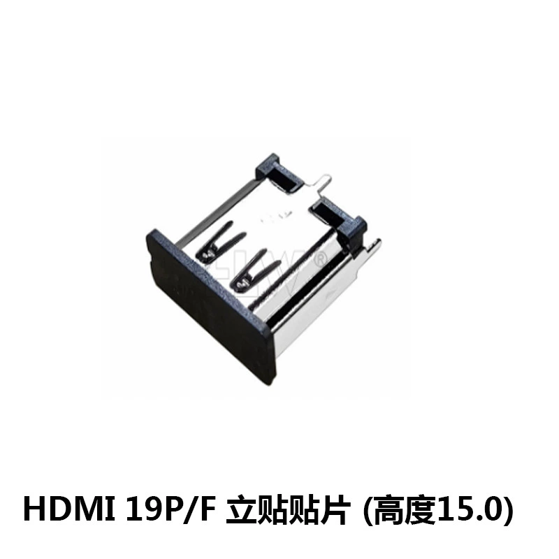 HDMI разъем на материнскую плату с левой колонной медной оболочкой, золотым покрытием, 180 градусов сварной кабель линии HDMI