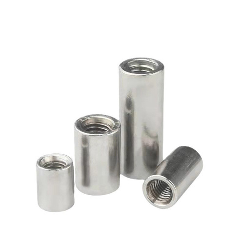 304 201 Iron cylindrical nut round nut roller tube extended cylindrical nut m4-m16