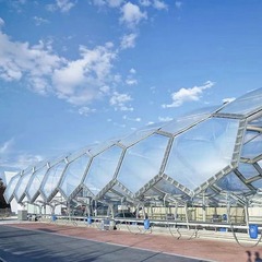 工場直販 ランドスケープ膜構造 学校体育観覧席 天井膜張り膜 バスケットボールコート シェードテント 景勝地日よけ