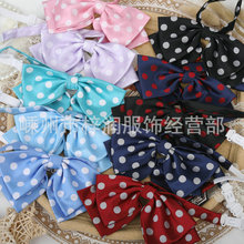 新款日系廠家 蝶形波點jk領結女圓點蝴蝶結水手服襯衫JK制服領花