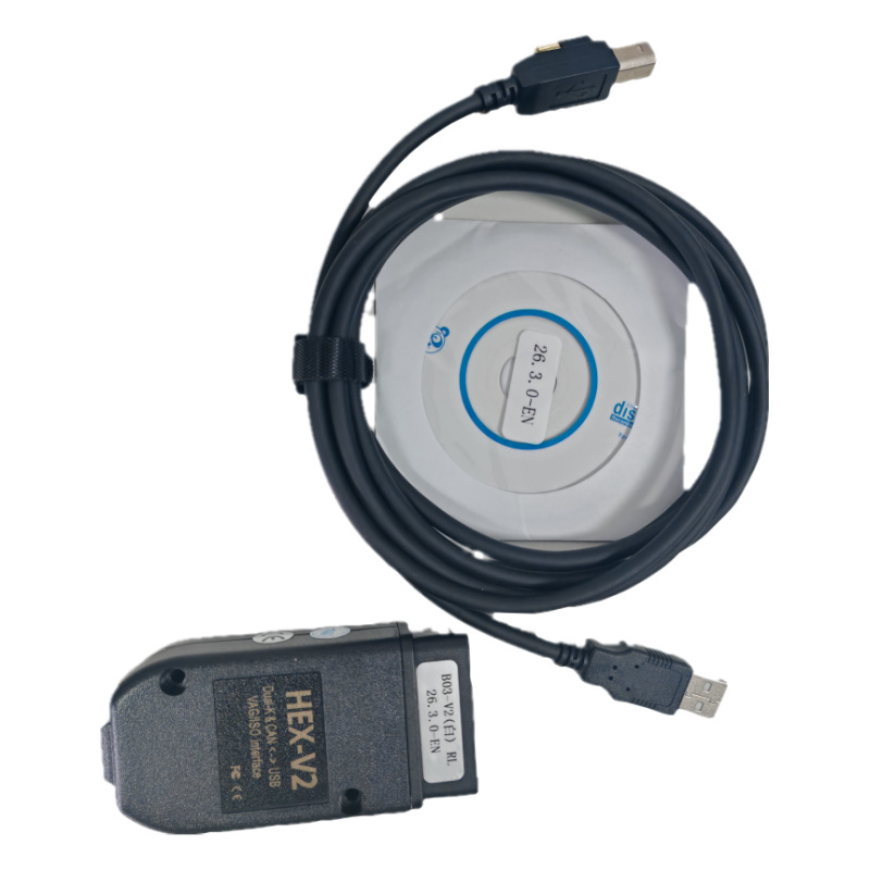 Hex V2 Vcds Vag Com 26.3 5053 Version Audi Volkswagen Vehicle Fault Diagnosis and Testing Tool