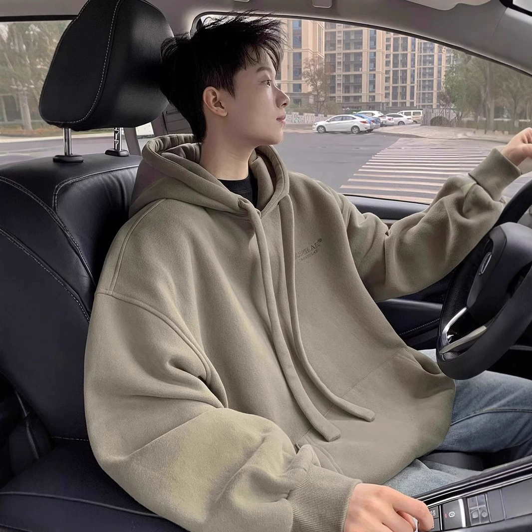 Японский тяжелый свитер с капюшоном для мужчин весной и осенью