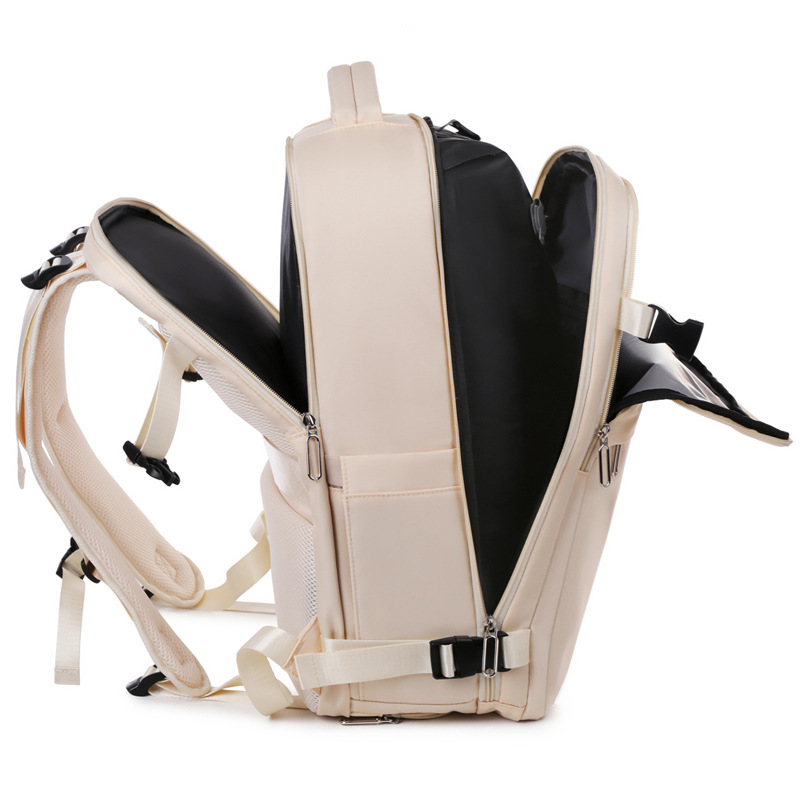 Compensación de zapatos independiente mochila de viaje comprimible de gran capacidad colgante barra de tracción mochila de embarque de negocios mochila de computadora simple