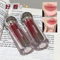 HERORANGE ~ 砂糖光流鏡水感唇釉薬純欲水光ガラス唇保湿鏡面ブツブツ唇口紅