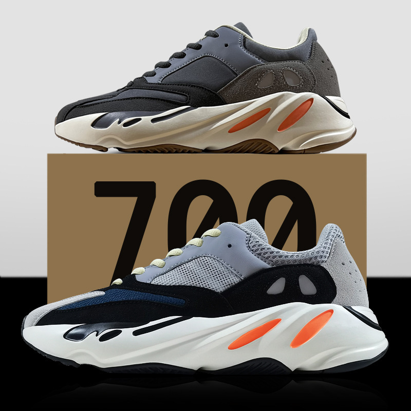 Coconut Shoes 700 First Generation Gray Men's Sports Shoes Breathable Height-Increasing Thick-Soled Rubber Street Fashion Couple Casual Shoes Coconut Shoes 700 First Generation Gray Men's Sports Shoes Breathable Height-Increasing Thick-Soled Rubber Street Fashion Couple Casual Shoes