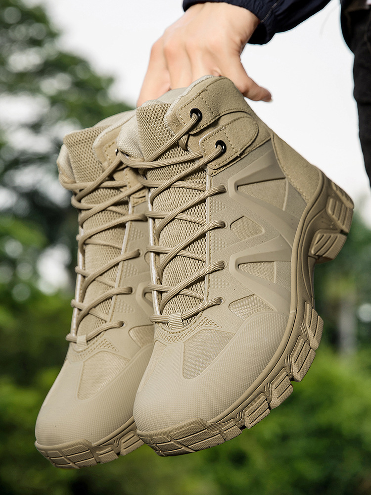 Nuevas botas tácticas de comercio exterior botas militares antideslizantes transpirables de gran tamaño para hombre