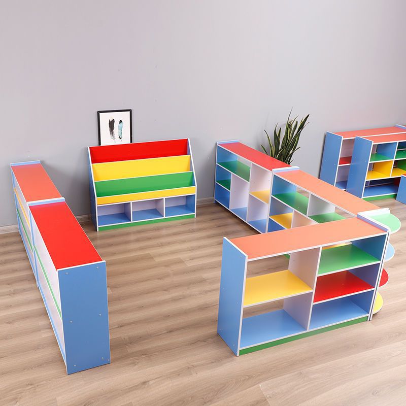 Manufacturer Kindergarten Toy Cabinet School Bag Cabinet Shoe Cabinet Storage Cabinet Area Corner Cabinet Organizing Storage Cabinet Toy Bookshelf Wholesale