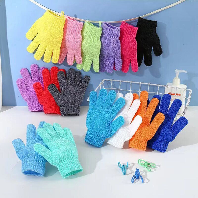 Exfoliating Nylon Two-Color Bath Gloves Bath Towels Bath Supplies Massage Cleaning Supplies Amazon Hot Sale Exfoliating Nylon Two-Color Bath Gloves Bath Towels Bath Supplies Massage Cleaning Supplies Amazon Hot Sale