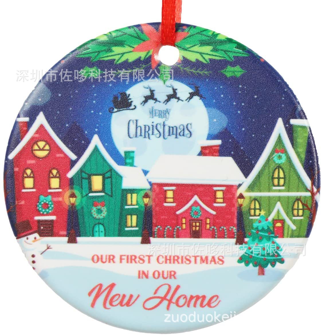 个性化新家圣诞挂饰，圣诞快乐警官挂饰 2021最创新圣诞吊坠装饰.